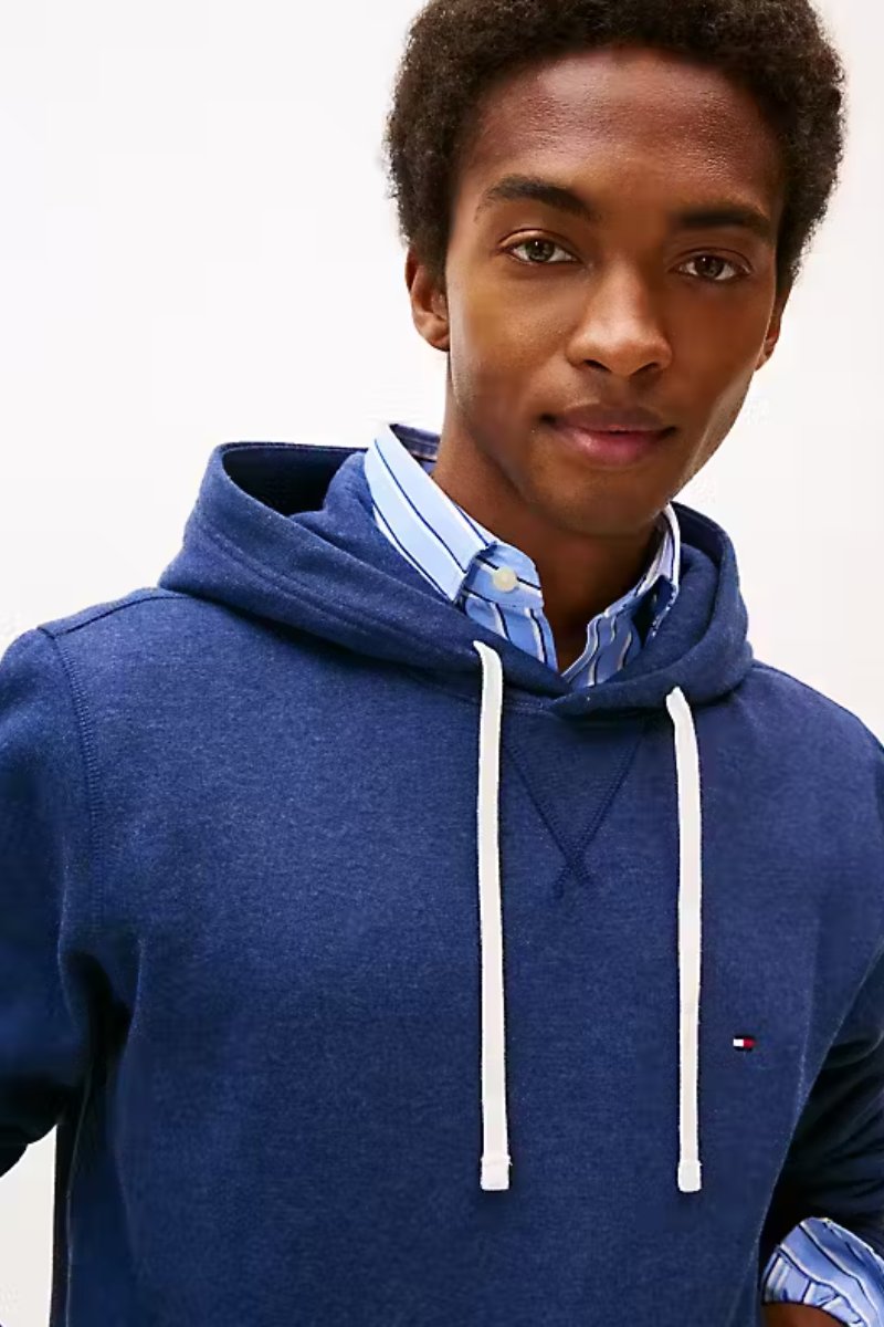 Tommy Hilfiger Essential Fleece Hoodie Blue