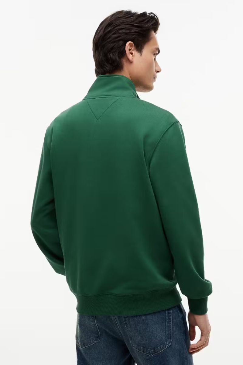 Tommy Hilfiger Terry New 1/4 Zip Sweatshirt Green