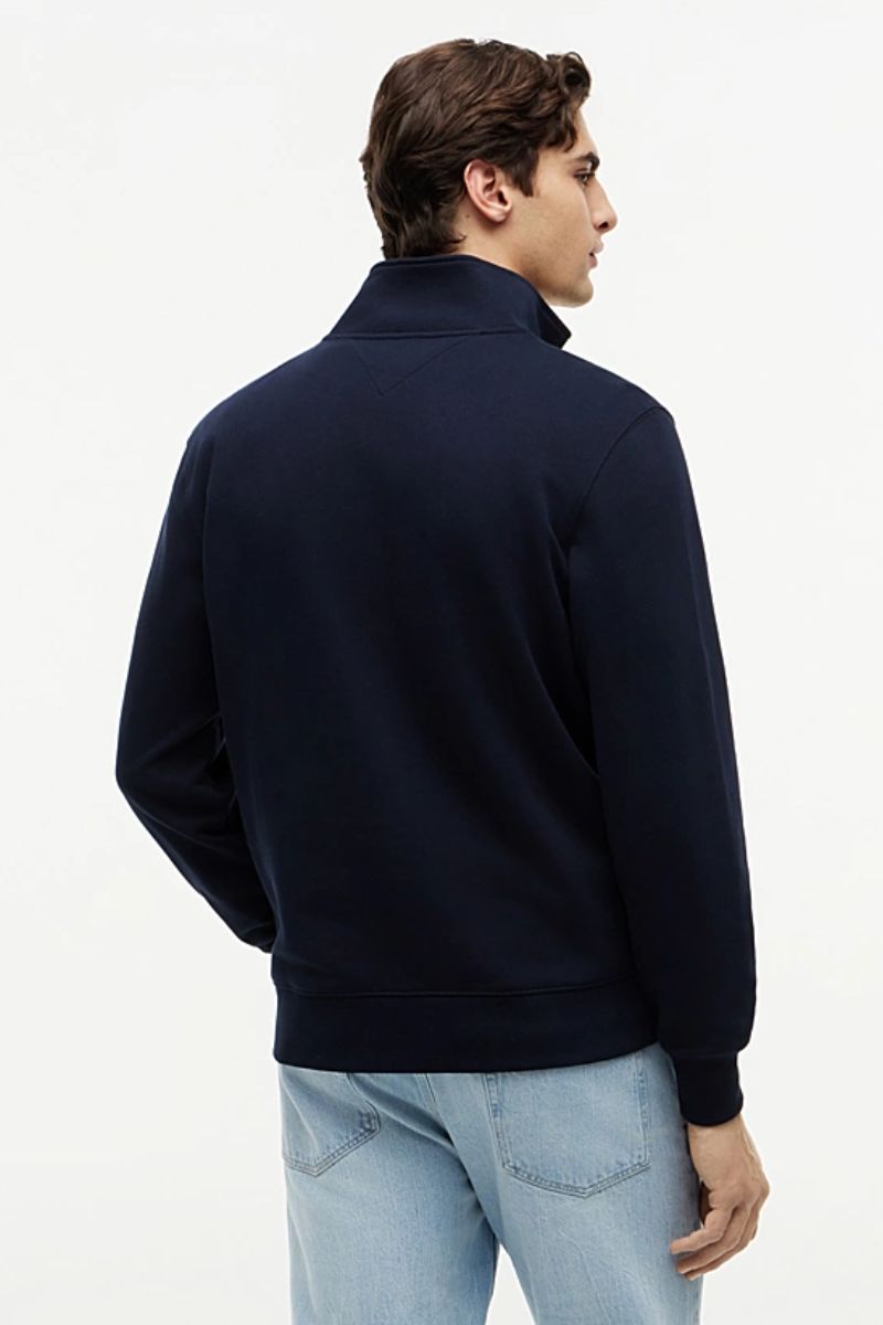Tommy Hilfiger Terry New 1/4 Zip Sweatshirt Navy