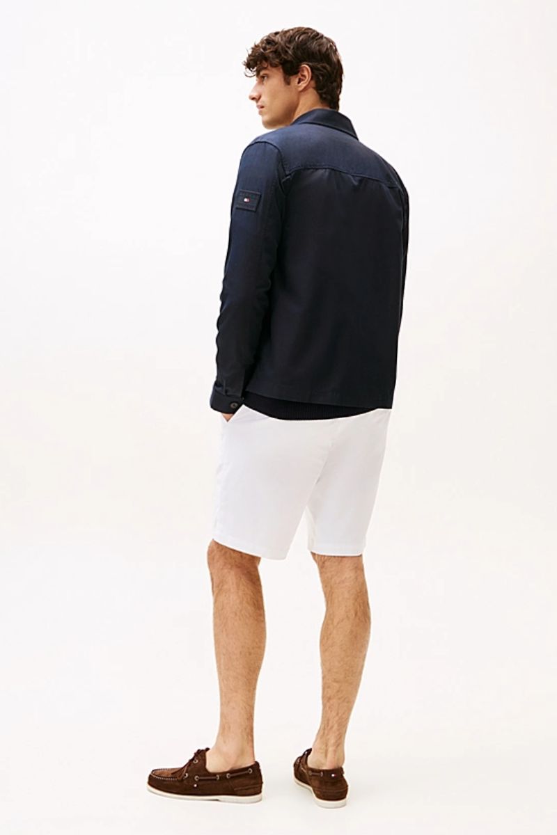 Tommy Hilfiger Cotton Nylon Overshirt Navy