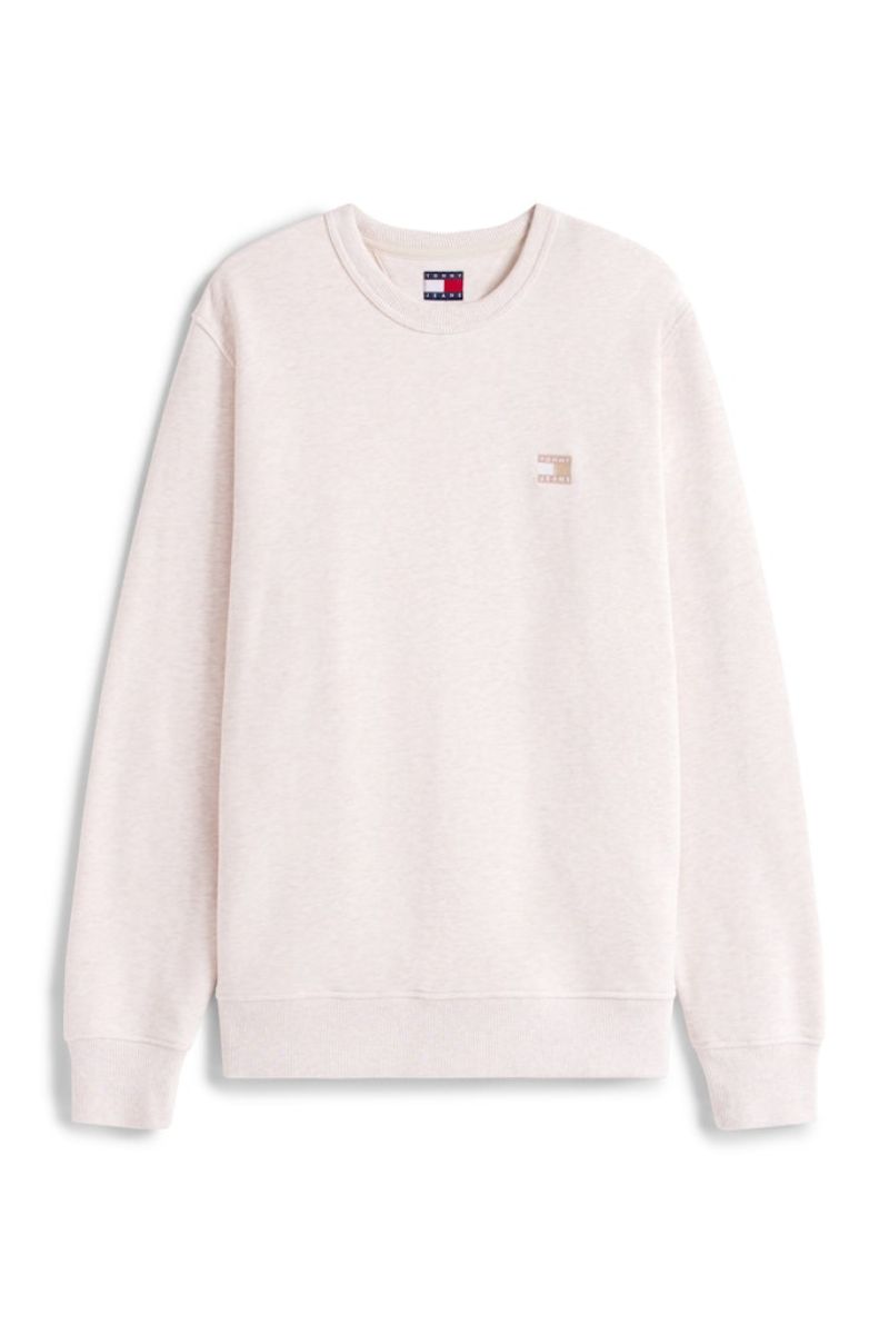 Tommy Jeans Reg Badge Crew Oat Marl
