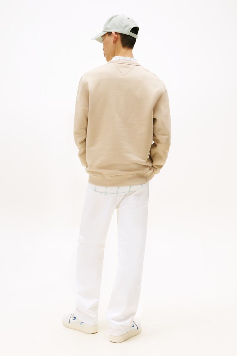 Tommy Jeans Reg Badge Crew Silt Tonal