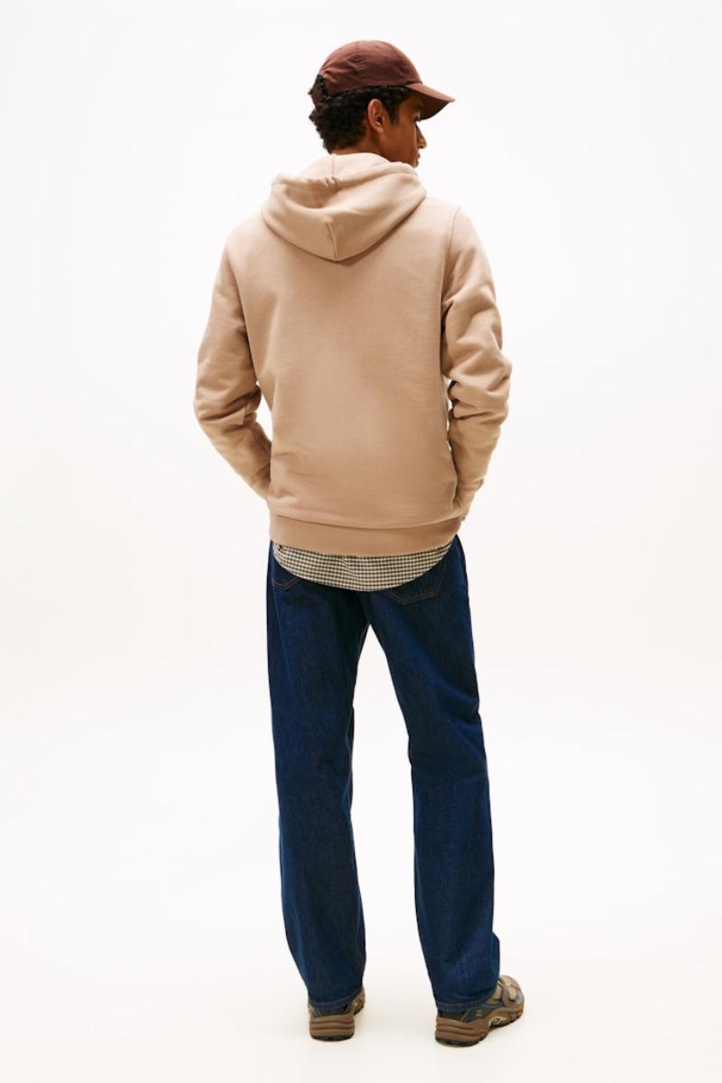 Tommy Jeans Reg Badge Hoodie Taupe