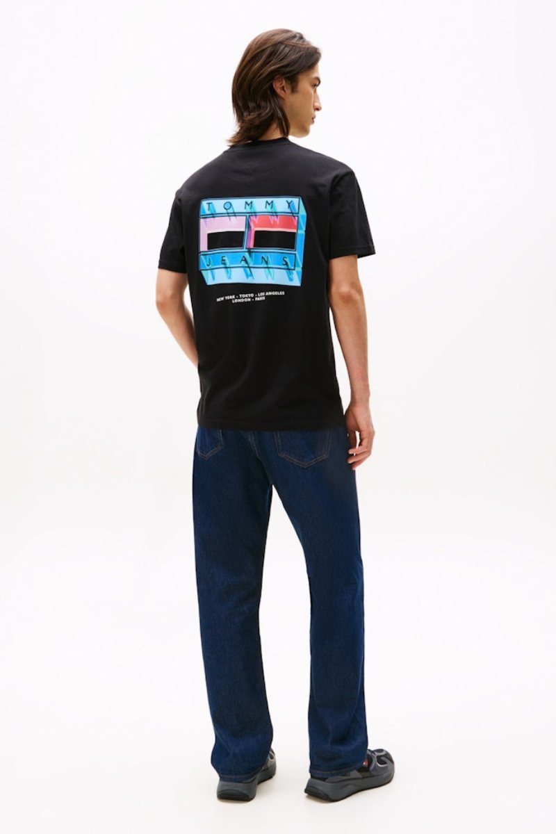 Tommy Jeans DNA Flag T-Shirt Black