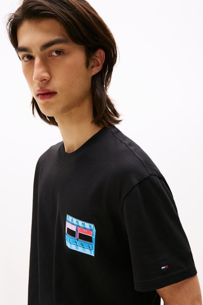 Tommy Jeans DNA Flag T-Shirt Black