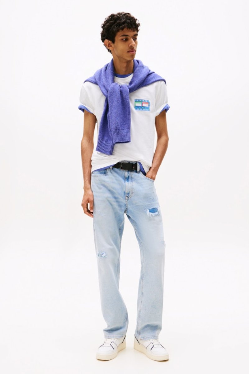 Tommy Jeans DNA Flag T-Shirt Ecru