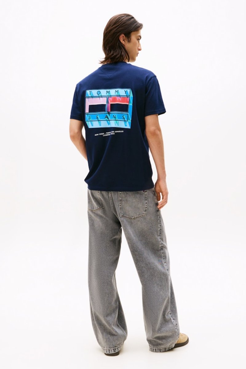 Tommy Jeans DNA Flag T-Shirt Navy