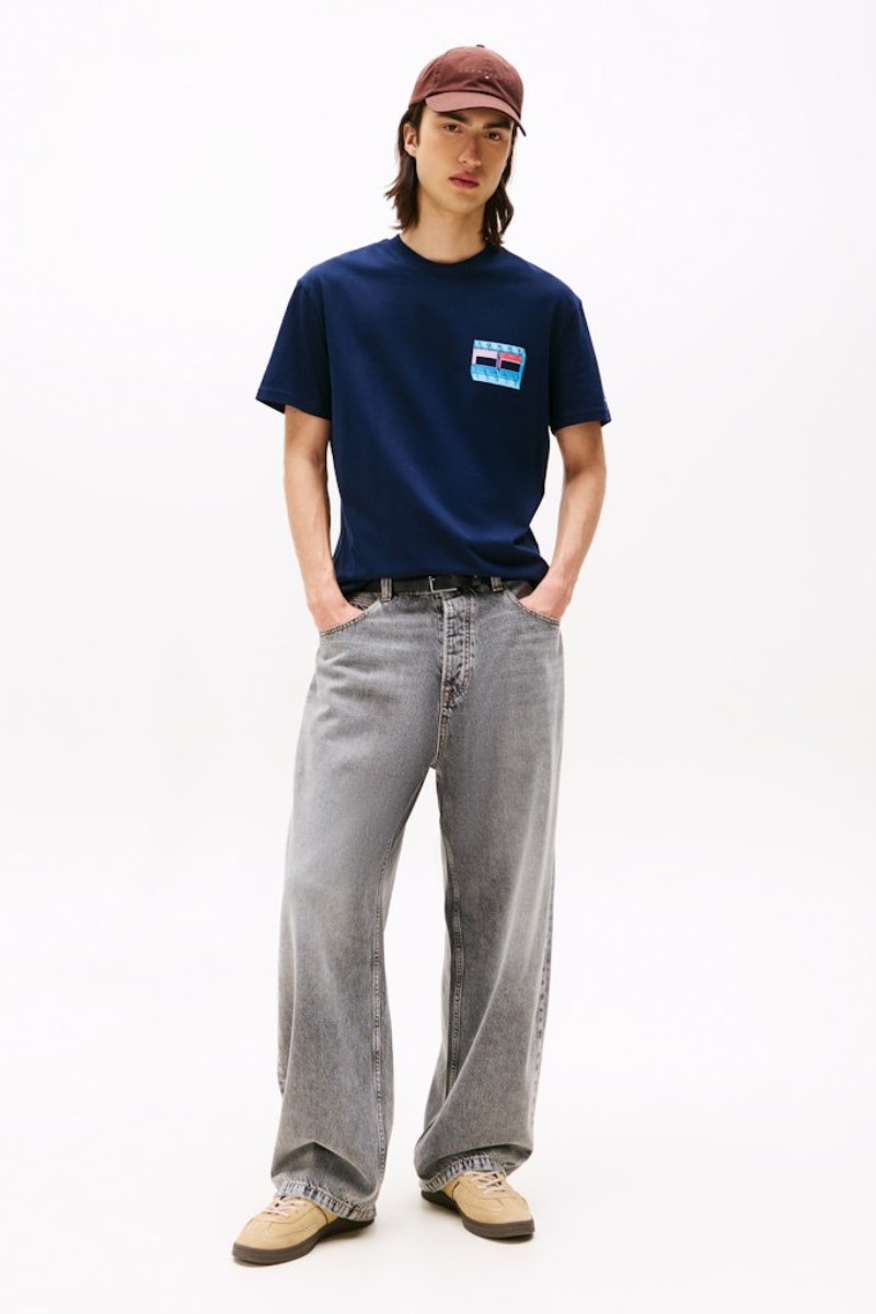 Tommy Jeans DNA Flag T-Shirt Navy