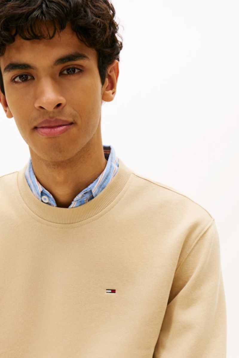 Tommy Jeans Reg Flag Crew Gentle Gold