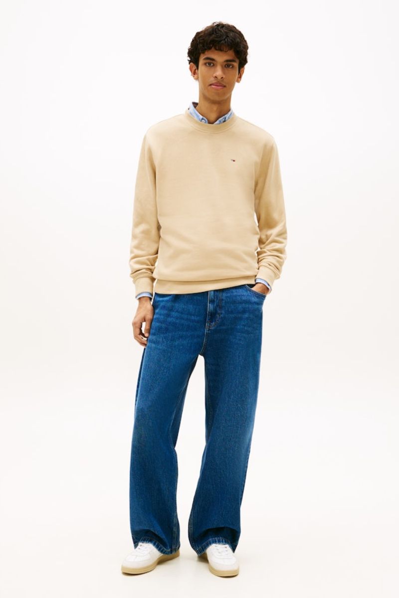 Tommy Jeans Reg Flag Crew Gentle Gold
