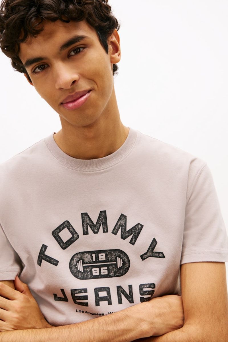 Tommy Jeans Reg Gym T-Shirt Limestone