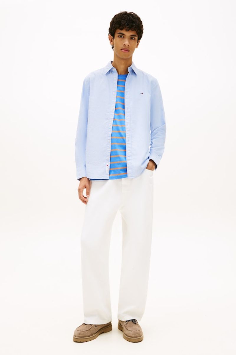 Tommy Jeans Reg Oxford Shirt Blue
