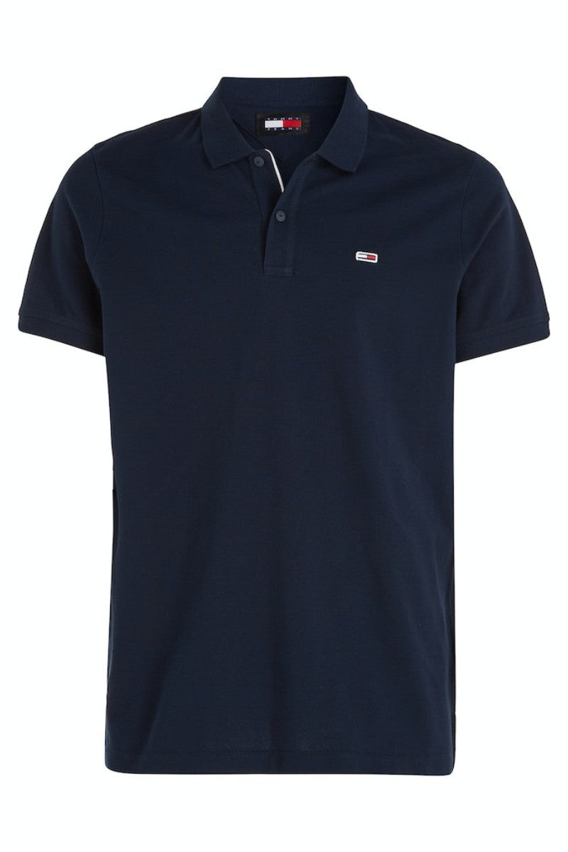 Tommy Jeans Slim Placket Polo Navy