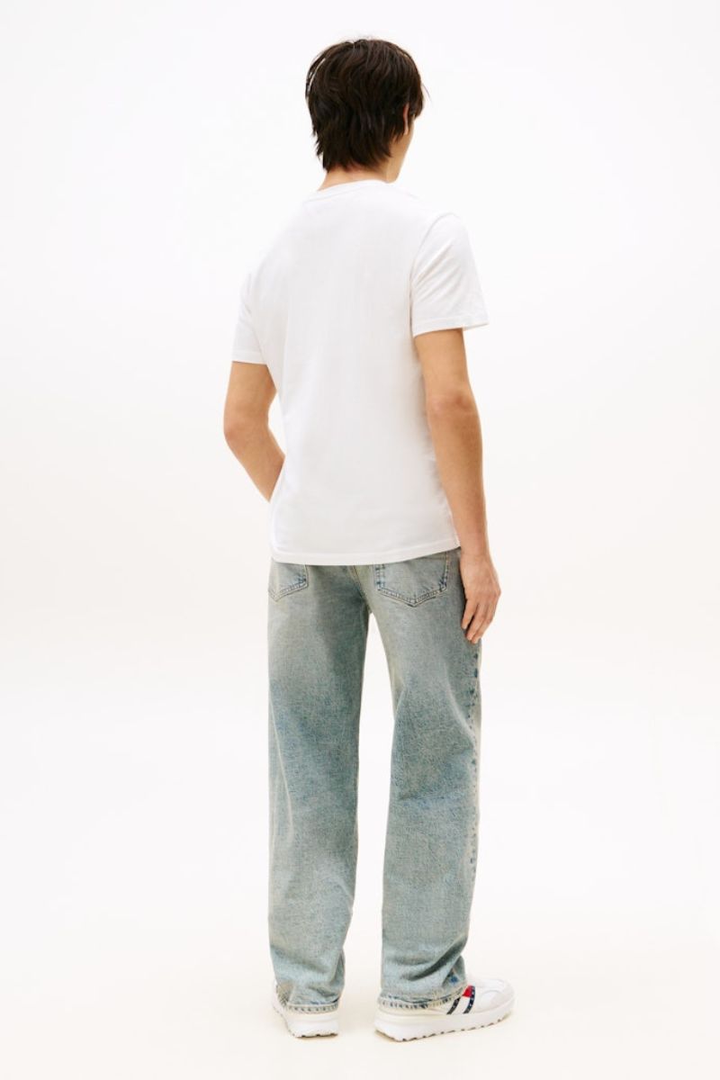 Tommy Jeans Slim Pop Colour T-Shirt Ecru