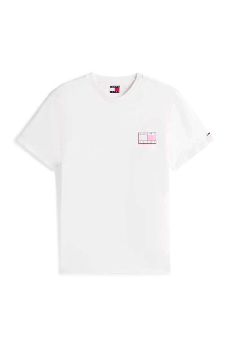 Tommy Jeans Slim Pop Colour T-Shirt Ecru