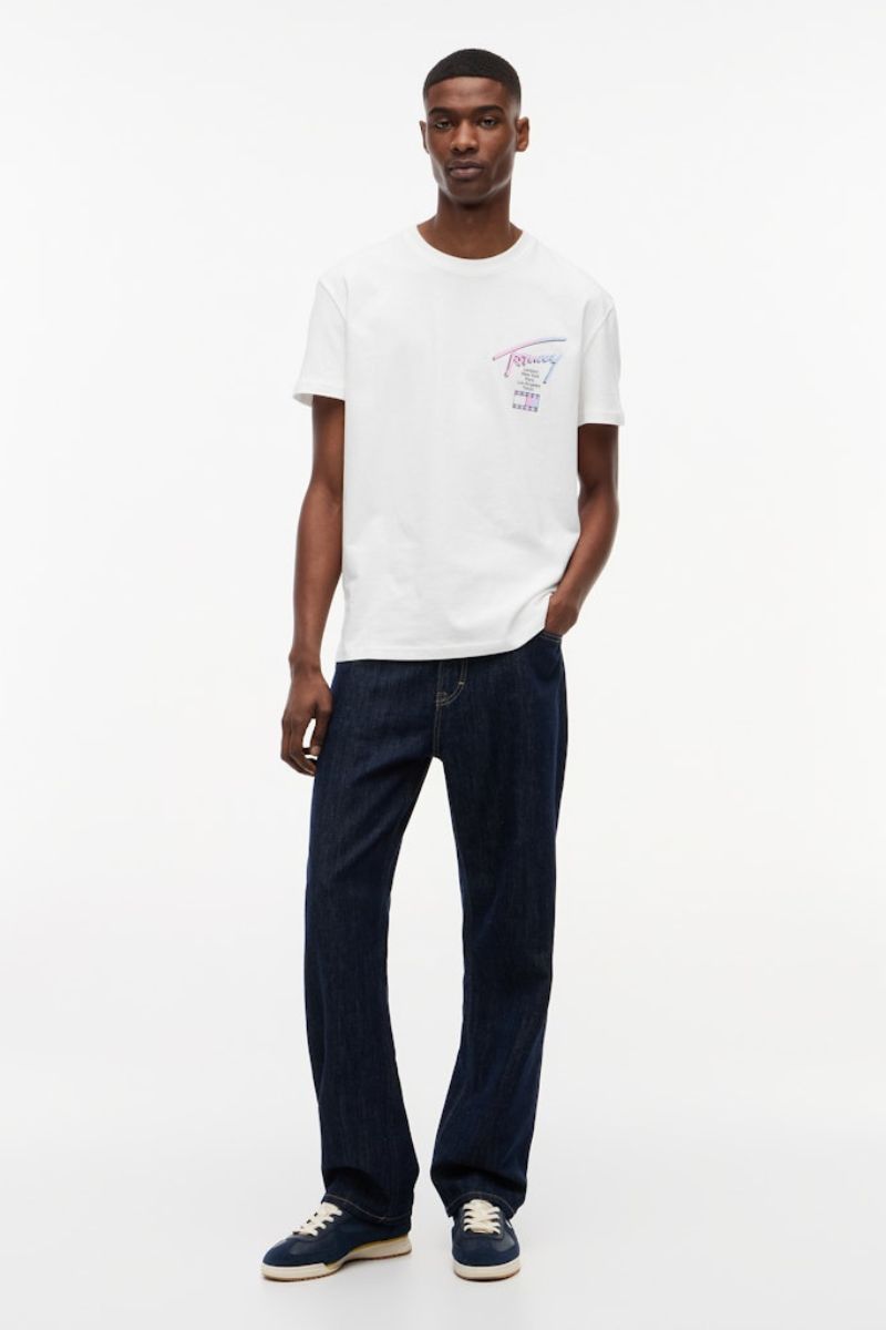 Tommy Jeans Reg City Signature T-Shirt Ecru