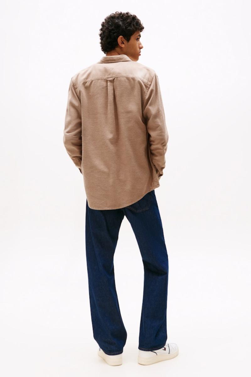 Tommy Jeans Reg Flannel Shirt Pecan