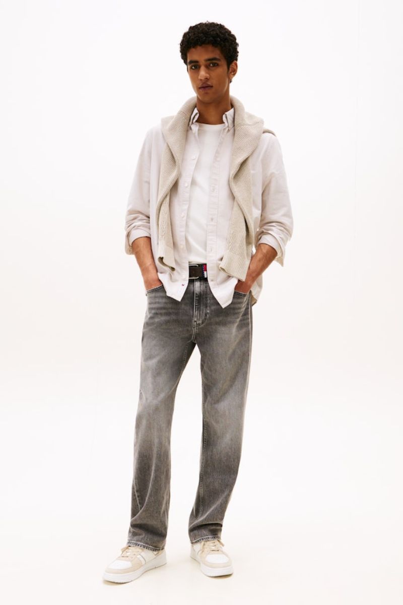 Tommy Jeans Reg Oxford Shirt Silt