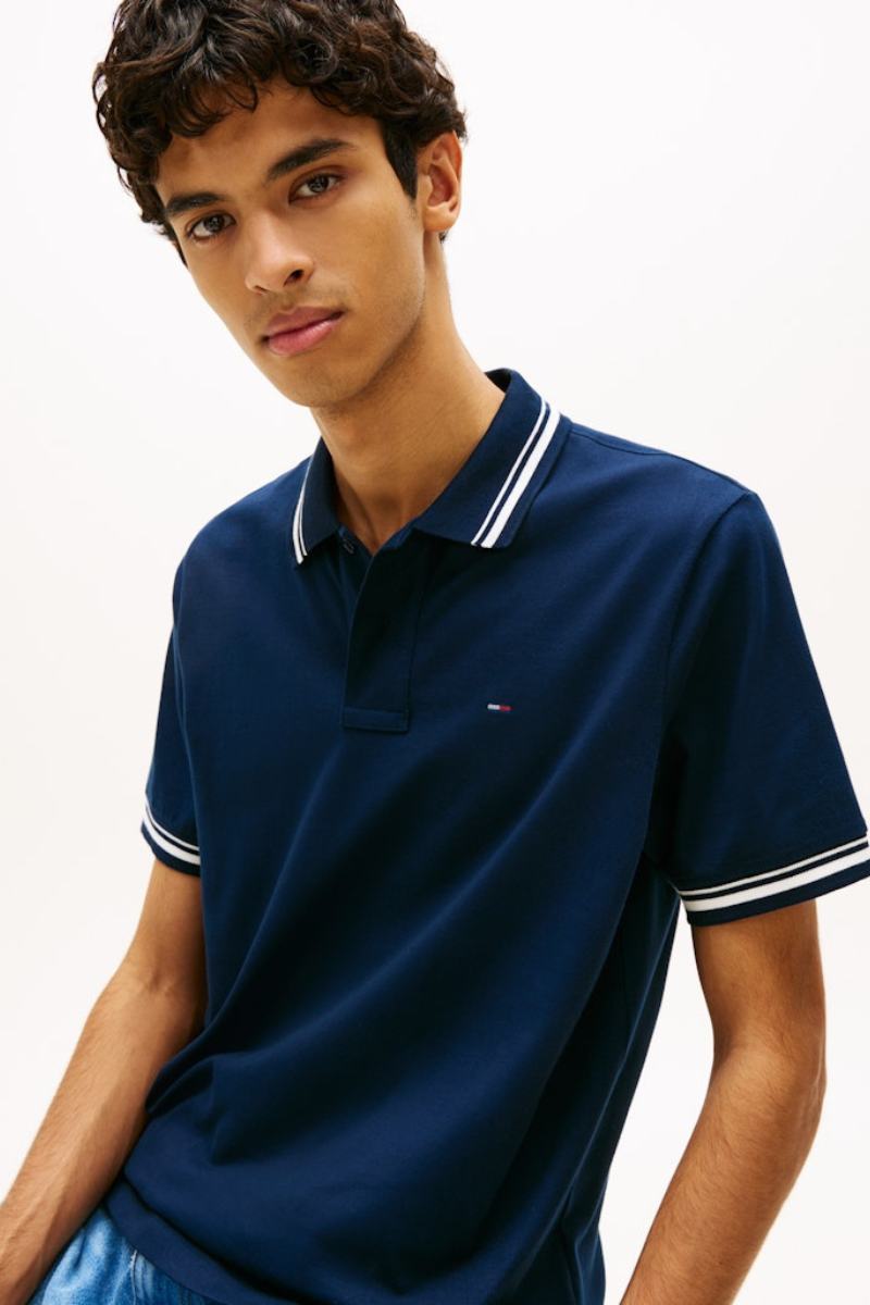 Tommy Jeans Regular Tipped Polo Dark Blue