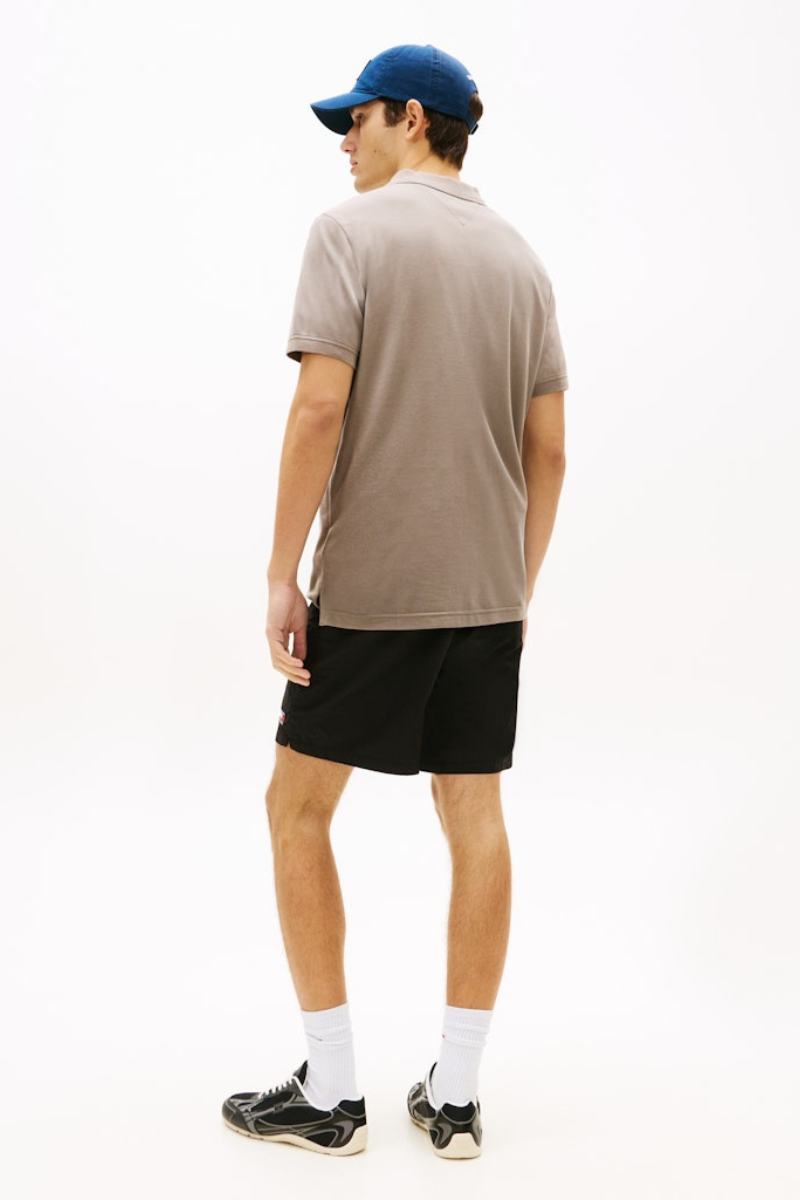 Tommy Jeans Slim Placket Polo Ivy MInk
