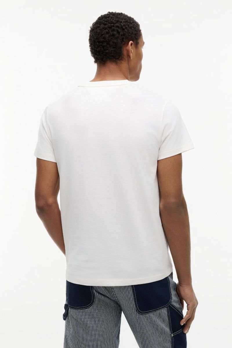 Tommy Jeans Slim Signature Chest T-Shirt White