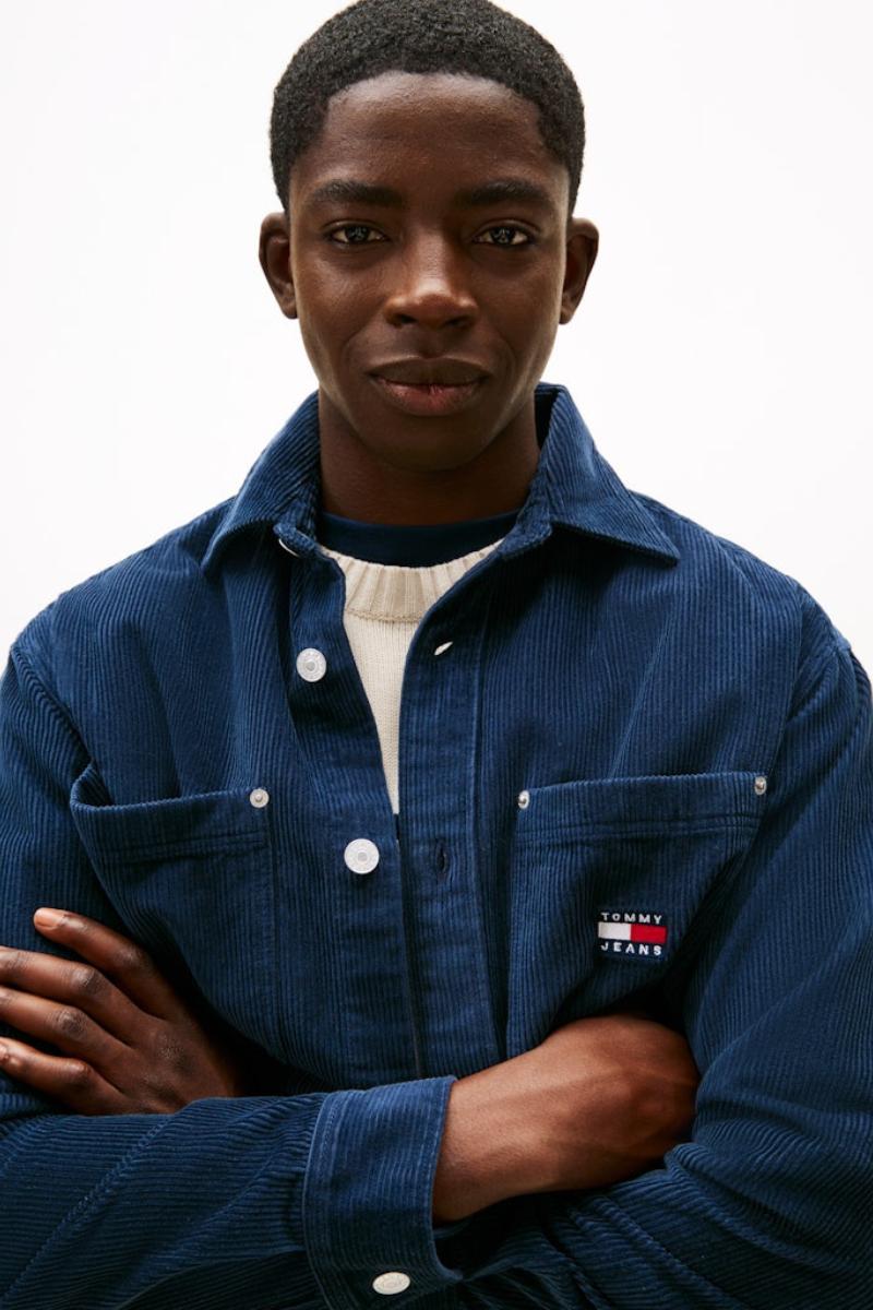 Tommy Jeans RLX Washed Cord Shirt Navy