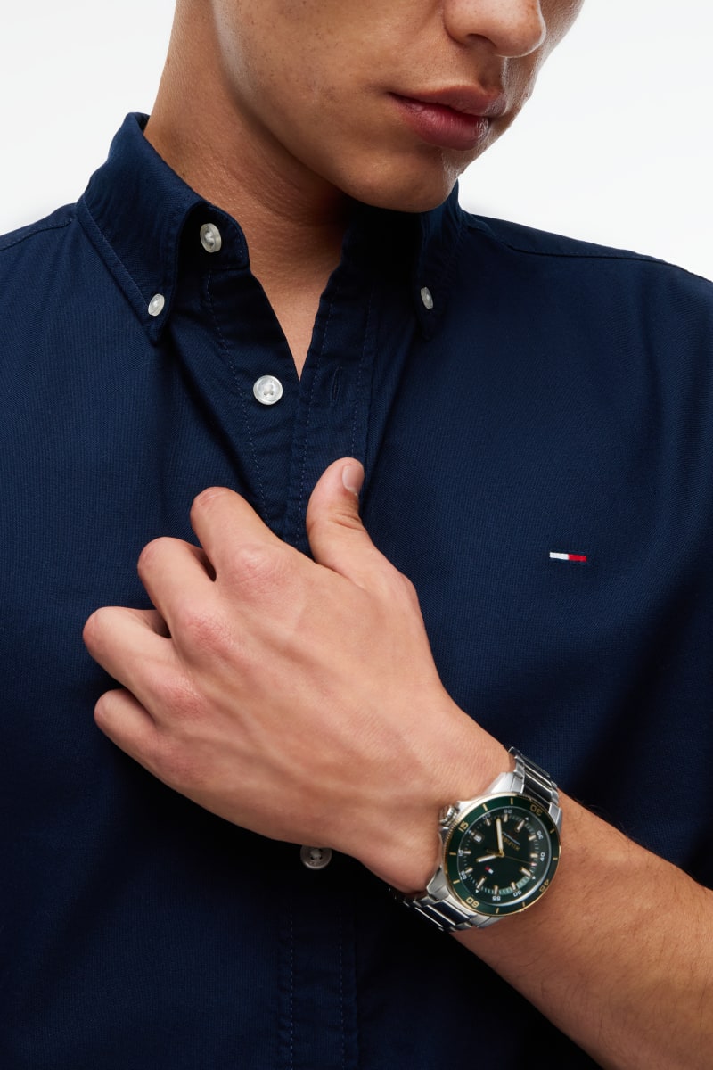 TJM Reg Oxford Shirt Aw26 - DK BLUE