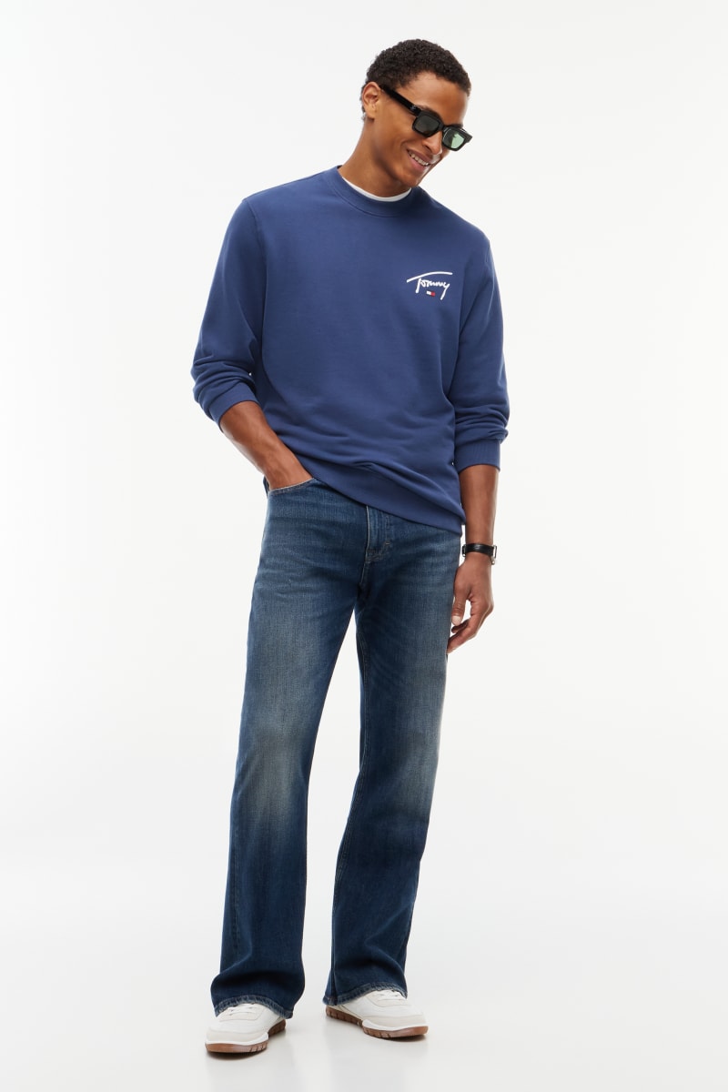 TJM Reg Entry Sign Sweat Aw26 - NAVY