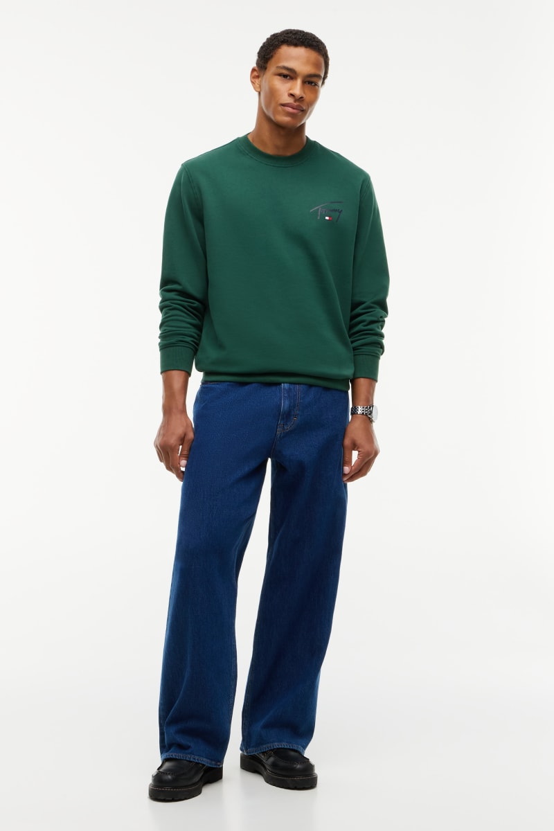 TJM Reg Entry Sign Sweat Aw26 - VELVET GRE