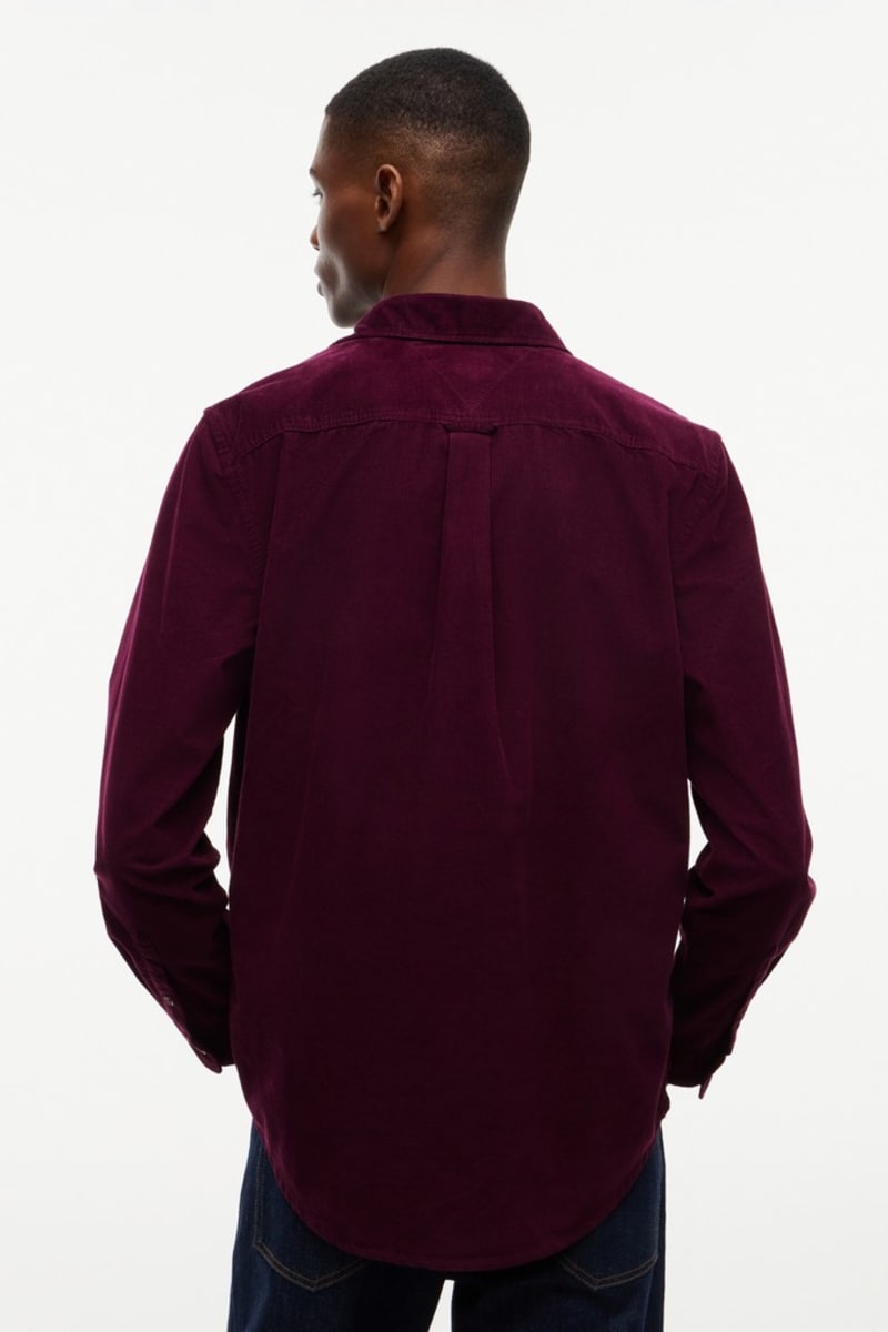 Tommy Jeans 23517 Regular Baby Corduroy Shirt Calypso Berry
