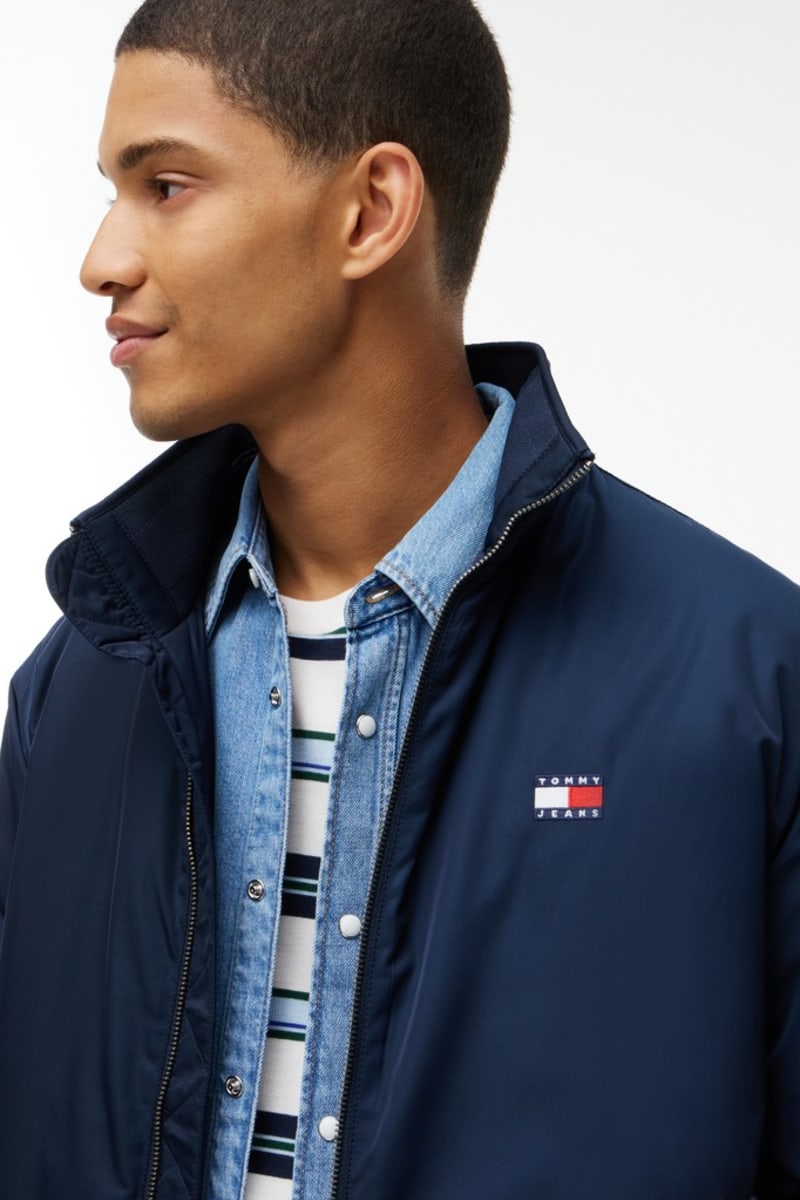 Tommy Jeans Essential Padded Jacket in Dark Blue