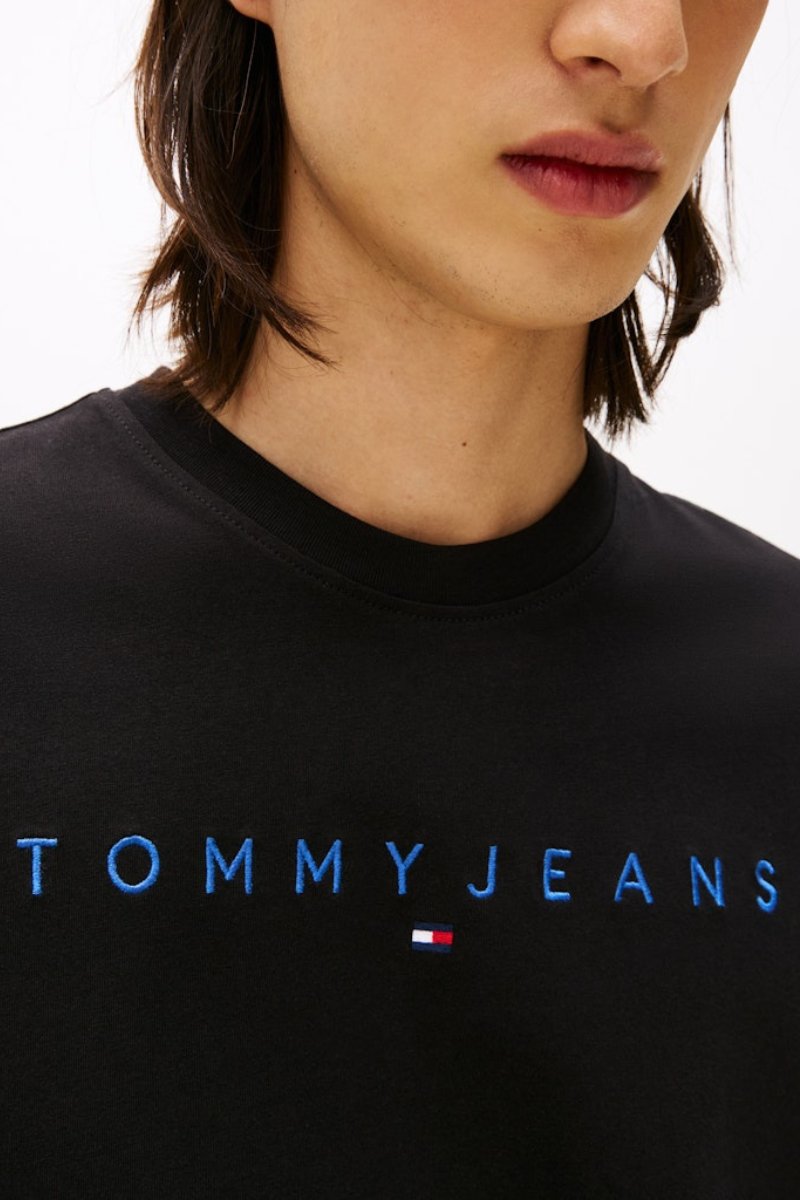 Tommy Jeans Linear Logo T-Shirt Black