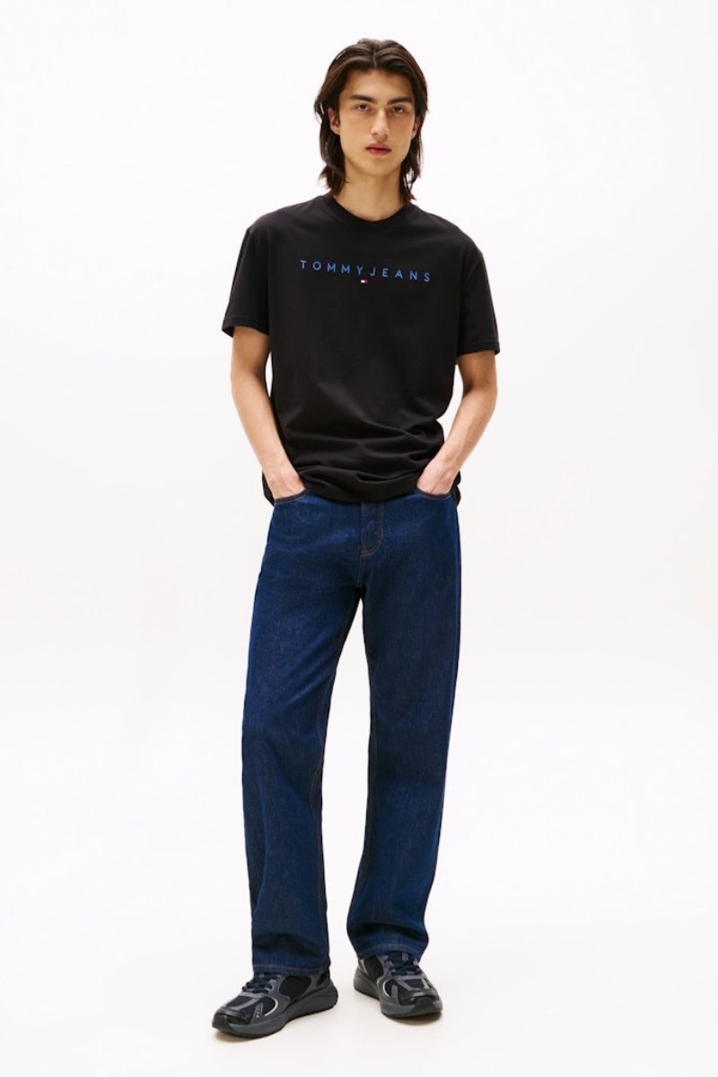Tommy Jeans Linear Logo T-Shirt Black
