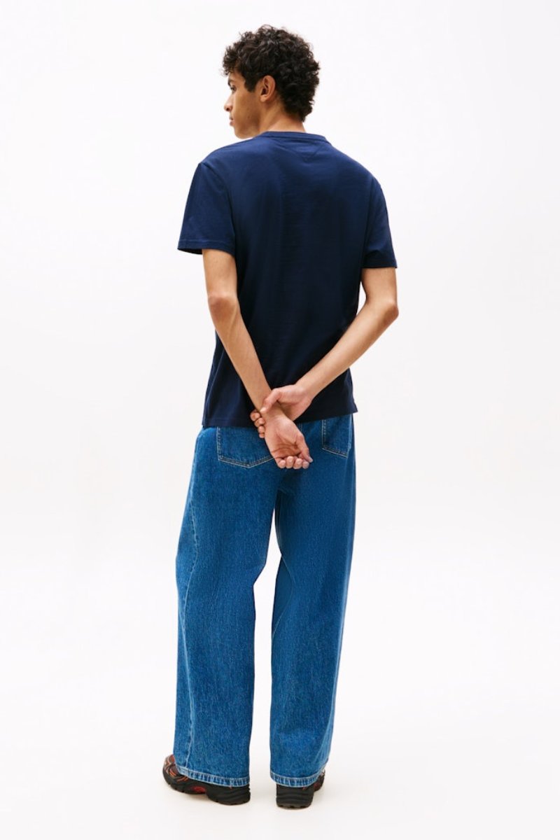 Tommy Jeans Linear Logo T-Shirt Navy