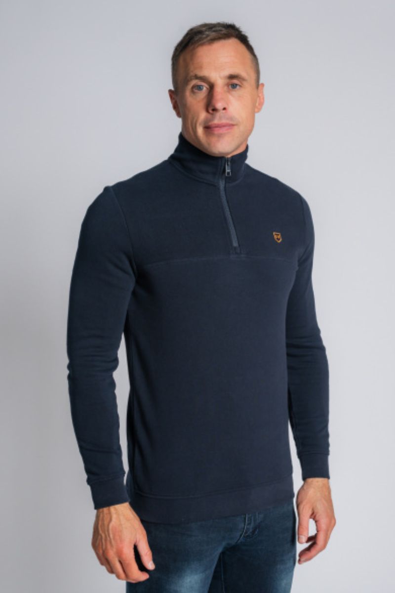 XV Kings Narbonne 1/4 Zip Sweatshirt Navy
