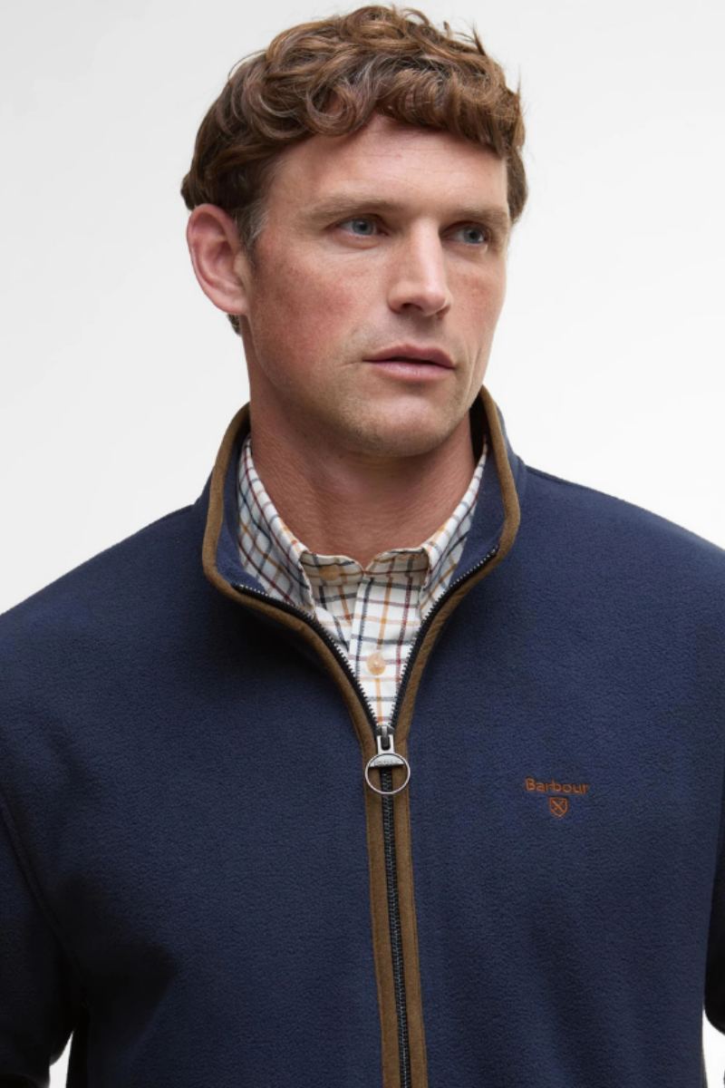 Barbour Harwood Zip Fleece Navy