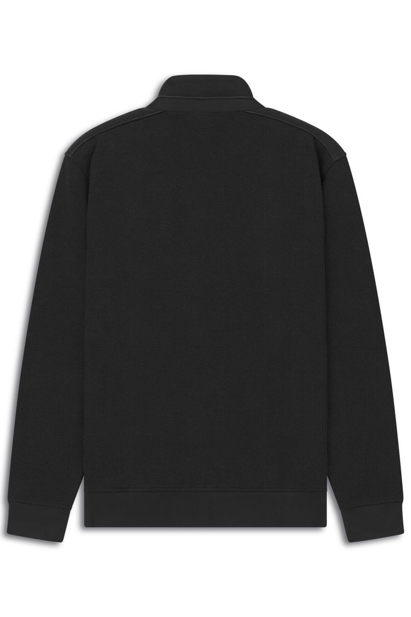 Bugatti 25050F Piped Full Zip Sweat Jacket Dark Grey