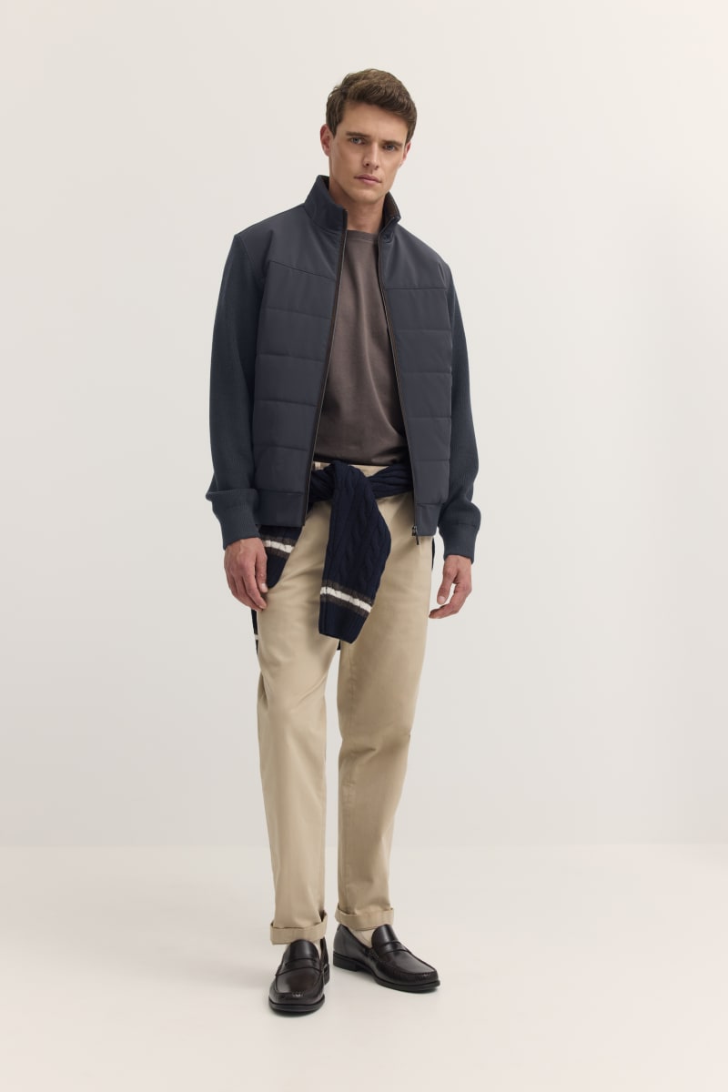 Bugatti 25556F Zip Through Cardigan Navy