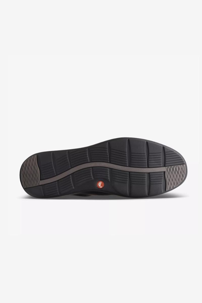 Clarks UN Abode Black Leather Strap Shoe