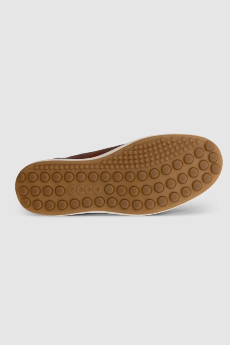 Ecco Soft VII Laced Shoe Cognac