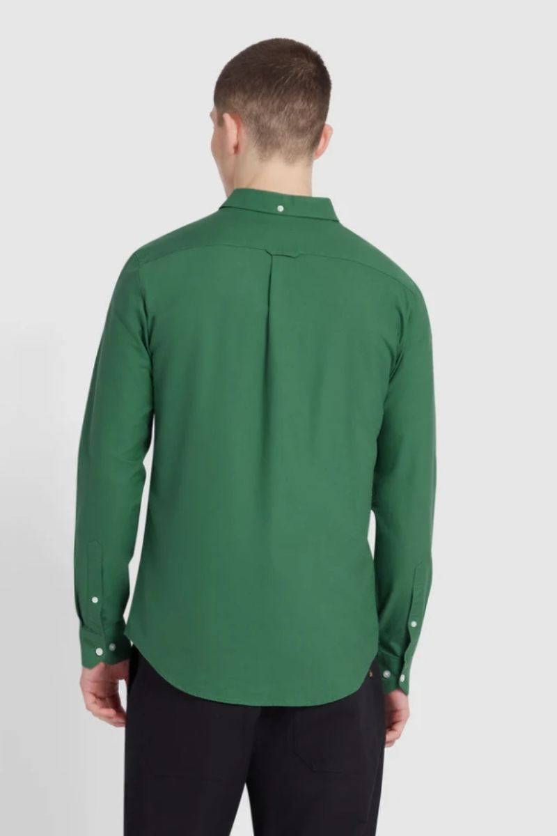 Farah Brewer Slim Shirt Green Meadow