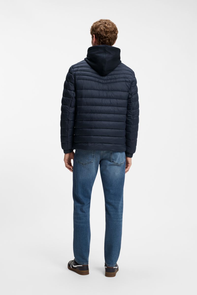Boss 50549252 Oden2 Slim Fit Packable Quilted Jacket Dark Blue