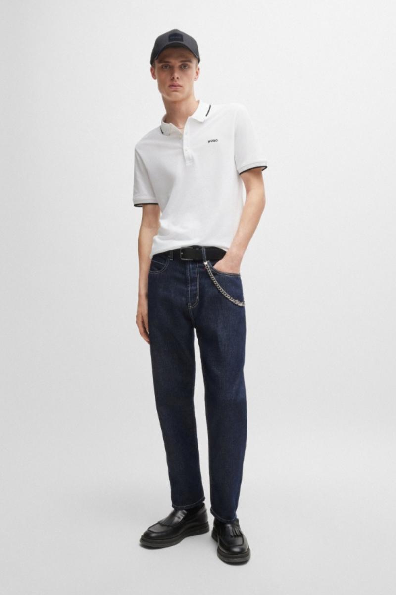 Hugo Dinoso222 Poloshirt White