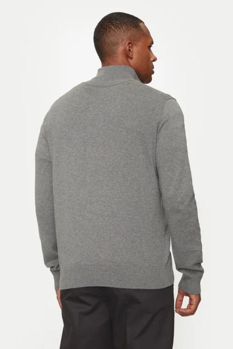 Hugo Kannobix 1/4 Zip Jumper Grey