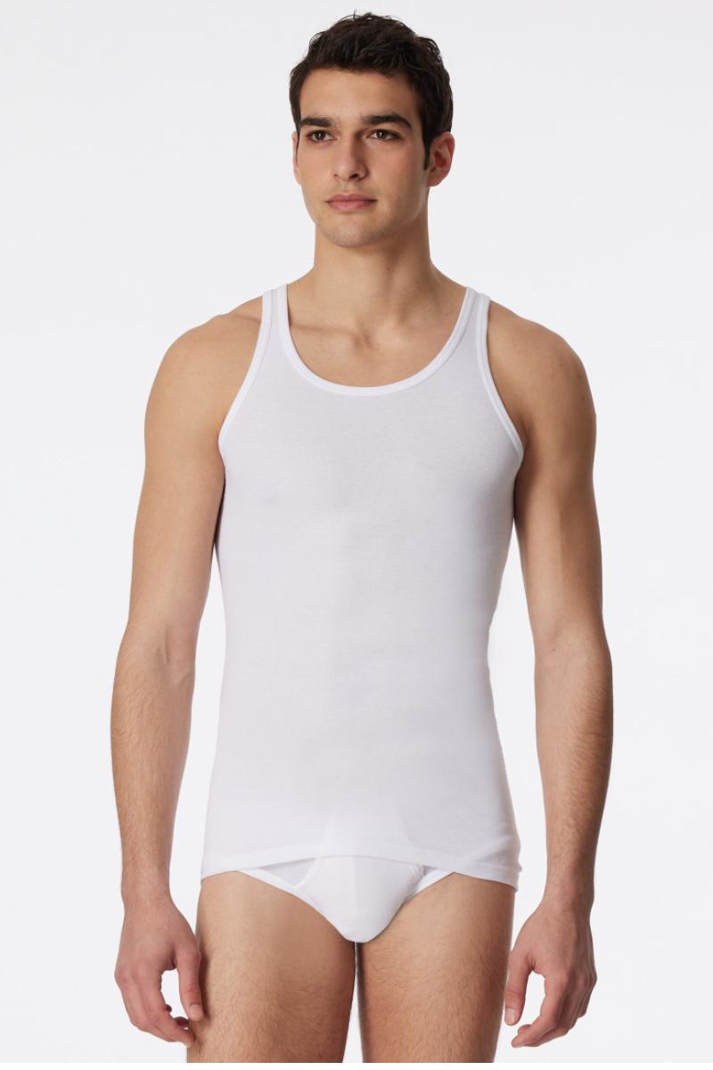 Schiesser 5121 Singlet Vest 2Pack White