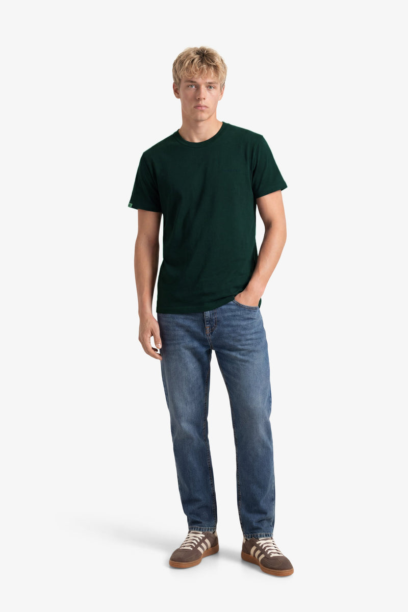 Superdry Essential Company Logo Tee - Forest Green/Deep Green