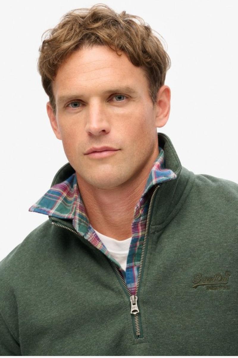 Superdry Ess Logo Henley Forest