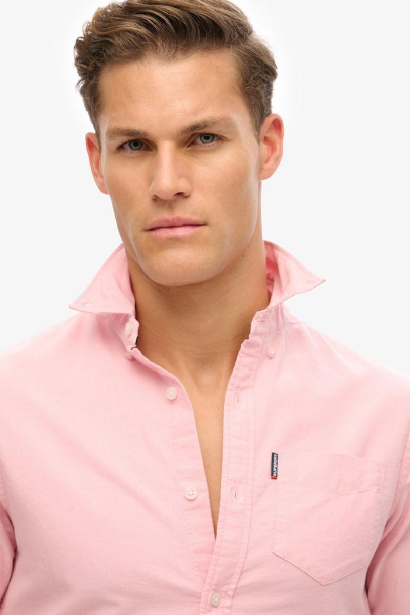 Superdry Ess Oxford Shirt Pink