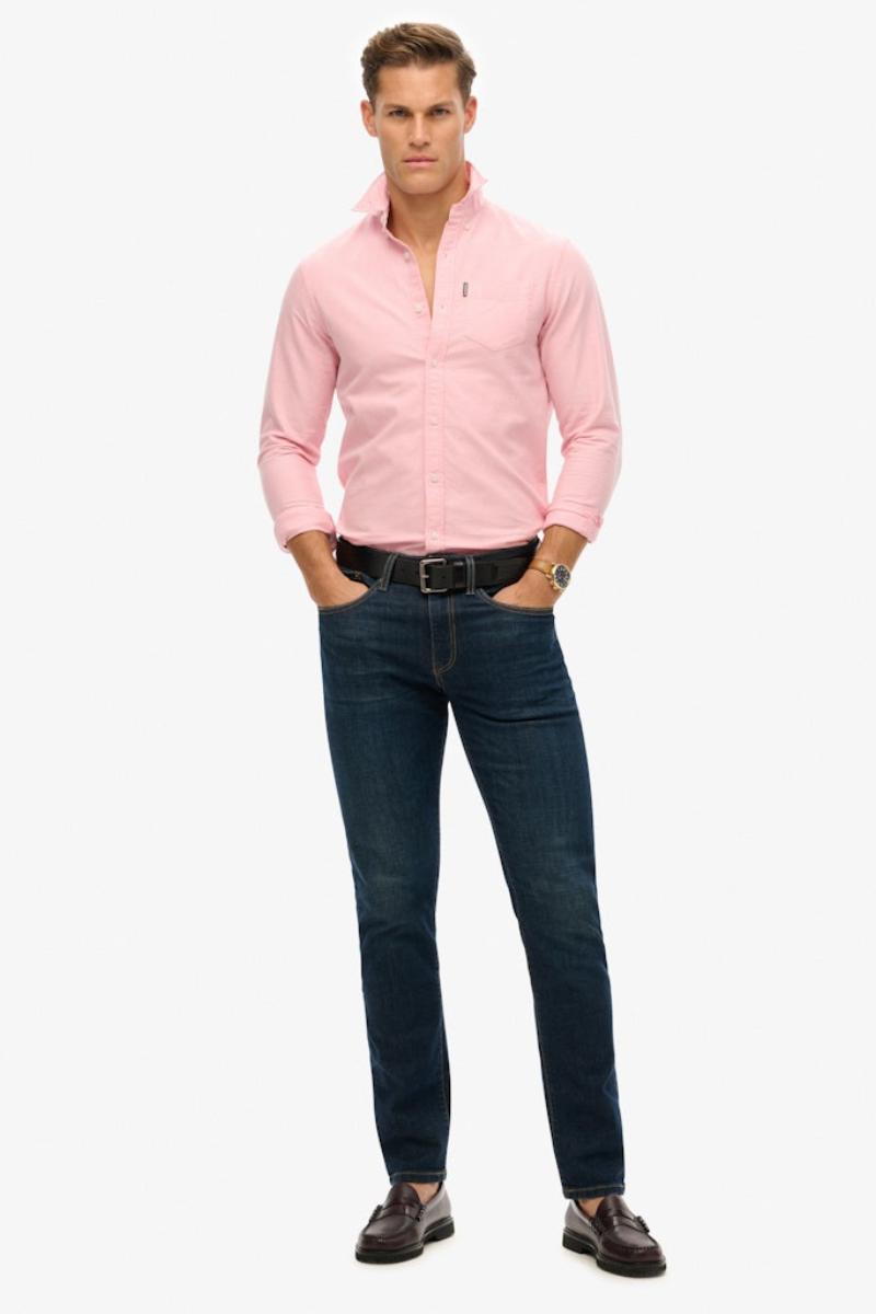 Superdry Ess Oxford Shirt Pink