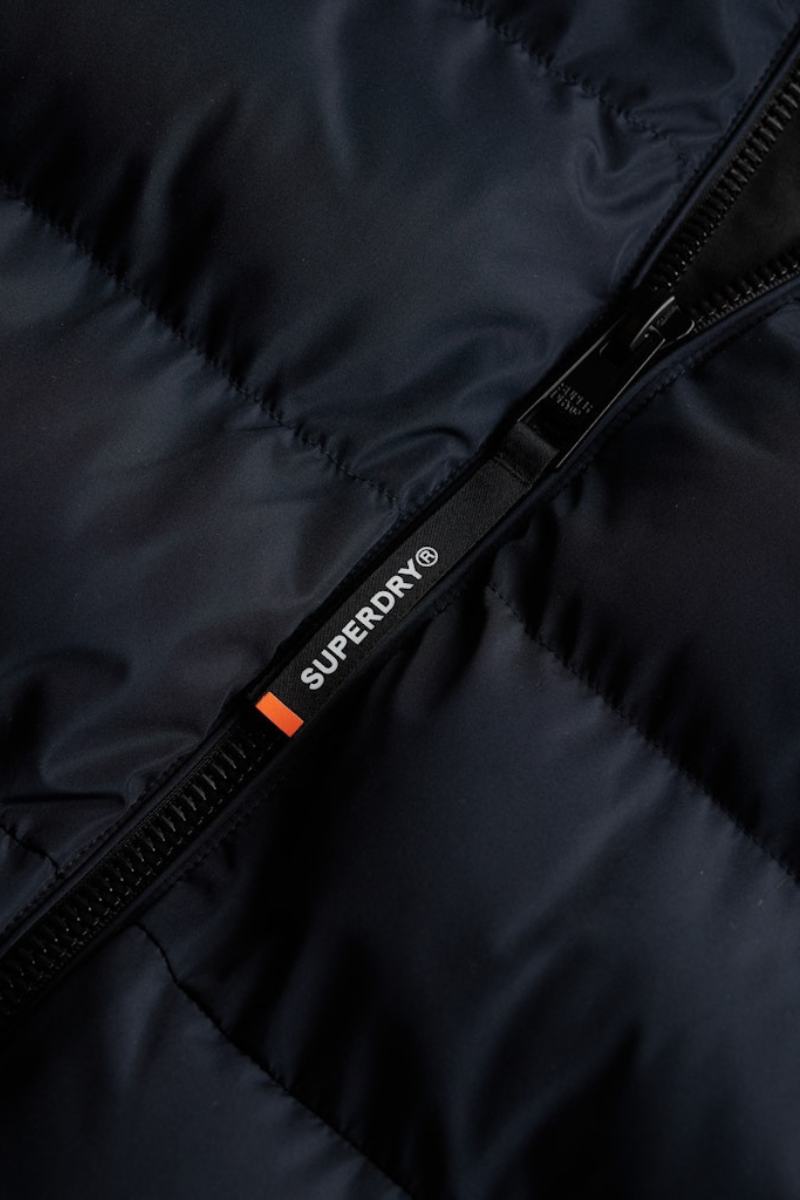 Superdry Hood Sports Puffer Navy